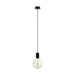 Buy Pendant Lights Australia Pozueta 1 Light Pendant Black Steel - 98661N