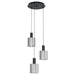 Buy Cluster Pendants Australia Gorosiba 3 Light Pendant Black Steel - 98754N