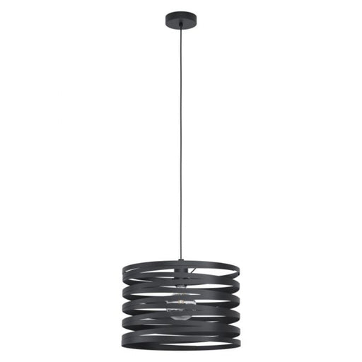 Buy Pendant Lights Australia Cremella 1 Light Pendant Large Black Steel - 99345N