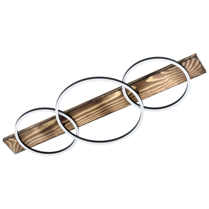 Buy Flush Mount Lights Australia Interior BOYAL Ceiling Light 36W Black Brown Rustic - 99413