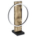 Buy Table Lamps Australia Boyal 12W LED Table Lamp 3000K Black With Rustic Wood - 99457N