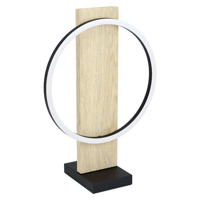 Buy Table Lamps Australia Boyal 12W LED Table Lamp 3000K Black With Natural Wood - 99469N
