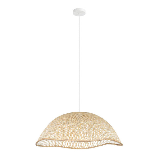 Buy Pendant Lights Australia SAMBUCONA Pendant Light W720mm White Steel Natural Wood -390236N