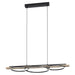 Buy Island Pendant Lights Australia Boyal 3 Circle LED Pendant Light Brown Rustic Wood 3000K - 99624