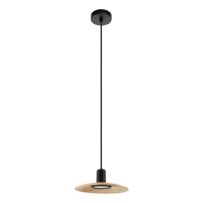 Buy Pendant Lights Australia MAYAZES Pendant Light Black / Natural Steel - 39911N