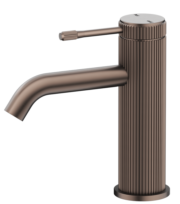 Mica Fluted Basin Mixer Dusk Bronze - BMC-6-NR-DB