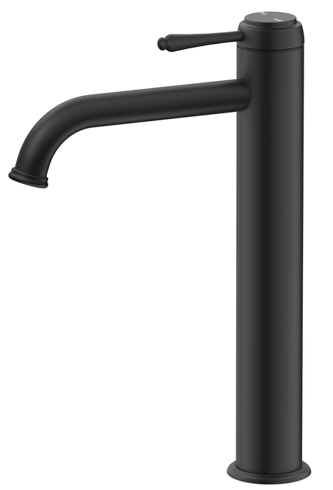 Mica Heritage Tall Basin Mixer Black - BM-4-TALL-BLK
