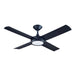 Buy AC Ceiling Fans With Light Australia Concept 3 AC Ceiling Fan 52" with LED Matt Black Blades - A3507