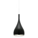 Buy Pendant Lights Australia Aero 1 Light Pendant Matt Black - AERO1PBLK