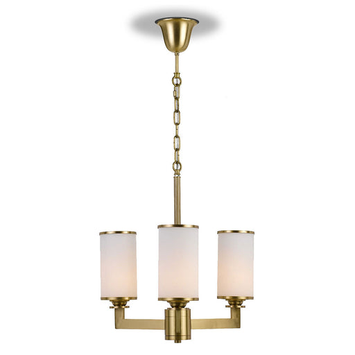 Buy Chandeliers Australia Ahern 3 Light Pendant Brass & Opal - AHERN PE3-BS+OP