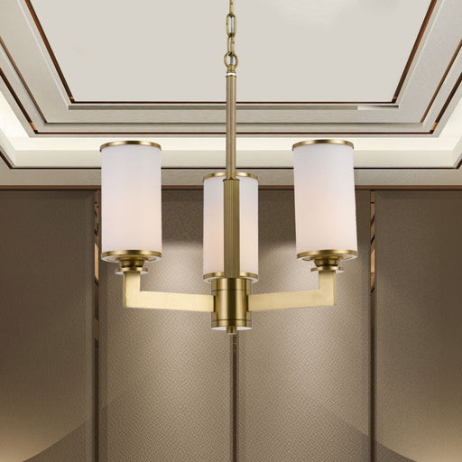 Buy Chandeliers Australia Ahern 3 Light Pendant Brass & Opal - AHERN PE3-BS+OP