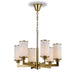 Buy Chandeliers Australia Ahern 6 Light Pendant Brass & Opal - AHERN PE6-BS+OP