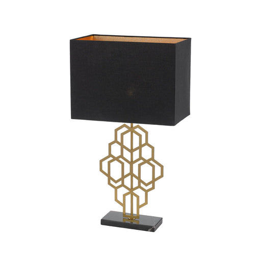 Buy Table Lamps Australia Akron 1 Light Large Table Lamp Black & Antique Gold - AKRON TLL-BKAG