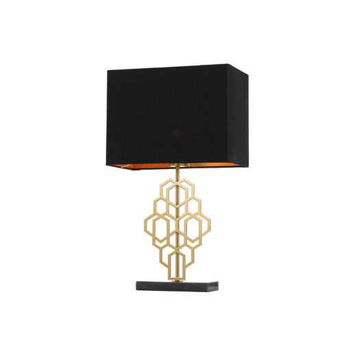 Buy Table Lamps Australia Akron 1 Light Small Table Lamp Black & Antique Gold - AKRON TLS-BKAG