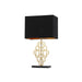 Buy Table Lamps Australia Akron 1 Light Small Table Lamp Black & Antique Gold - AKRON TLS-BKAG