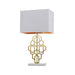 Buy Table Lamps Australia Akron 1 Light Large Table Lamp White & Antique Gold - AKRON TLL-WHAG
