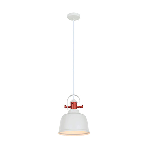 Buy Pendant Lights Australia Alta 1 Light Pendant White With Copper Hightlights - ALTA1