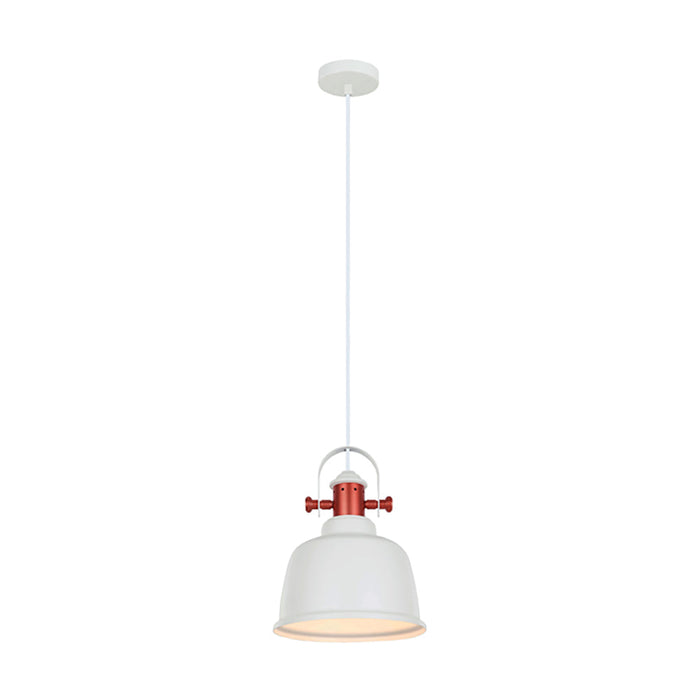 Buy Pendant Lights Australia Alta 1 Light Pendant White With Copper Hightlights - ALTA1