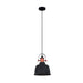 Buy Pendant Lights Australia Alta 1 Light Pendant Black With Copper Hightlights - ALTA2