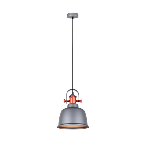 Buy Pendant Lights Australia Alta 1 Light Pendant Grey With Copper Hightlights - ALTA3