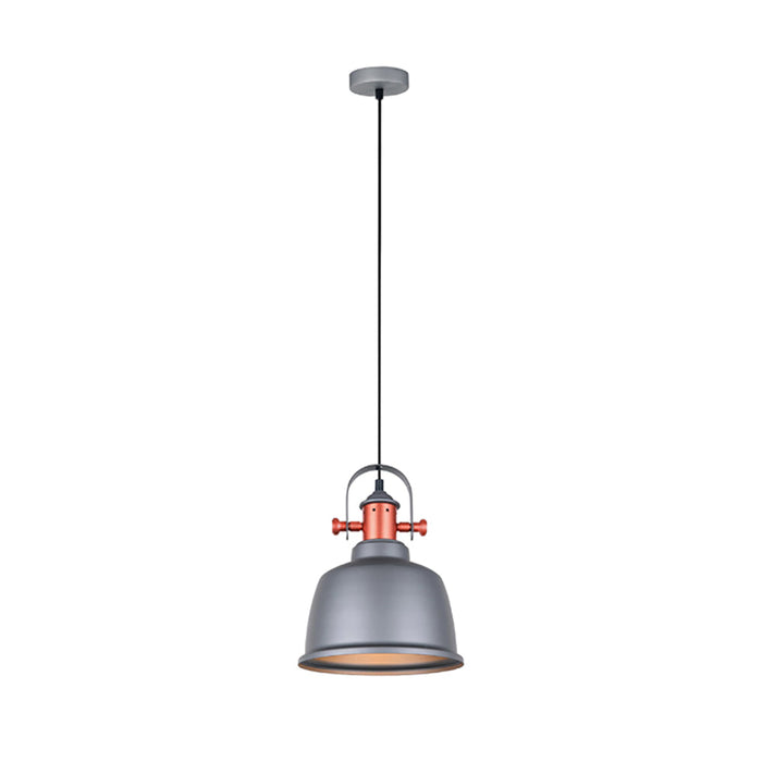 Buy Pendant Lights Australia Alta 1 Light Pendant Grey With Copper Hightlights - ALTA3