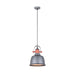 Buy Pendant Lights Australia Alta 1 Light Pendant Grey With Copper Hightlights - ALTA3