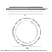 Buy LED Oyster Lights Australia ALTEZ LED Oyster Light W500mm White 3CCT - ALTEZ OY50-WH3C