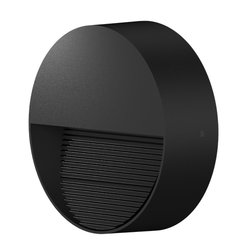 Buy Outdoor Step Lights Australia ALTONA Round LED Outdoor Step Light 5W Black Aluminium 3000K - SE7356WW/BK