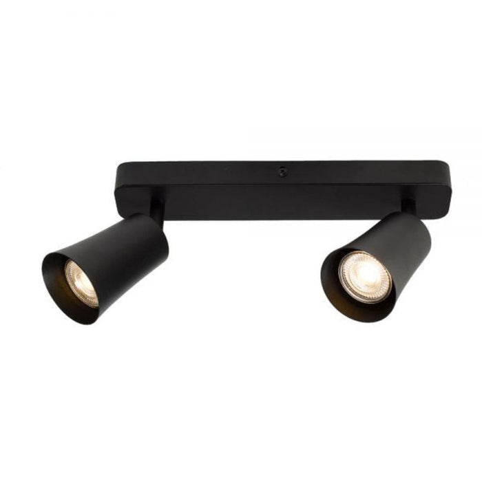 Buy Spotlights Australia Alvey 2 Light Spotlight Black ALVEY SP2B-BK