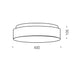 Buy LED Oyster Lights Australia Amelia LED Oyster Light 32W Opaline Metal 3CCT - AMELIA OY40-3C
