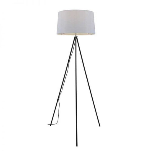 Buy Floor Lamps Australia Anna 1 Light Floor Lamp White & Black - ANNA FL-WHDGY