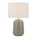 Buy Table Lamps Australia ANNI Table Lamp  Grey Ceramic / Fabric - ANNI TL-GYWH