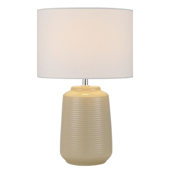 Buy Table Lamps Australia ANNI Table Lamp Cream Ceramic / Fabric - ANNI TL-CMWH