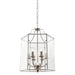 Buy Ceiling Lanterns Australia Arcadia 6 Light Pendant Satin Chrome - ARCA6PSC