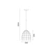 Buy Pendant Lights Australia Armis 1 Light Pendant Coffee Tiled Ellipse Shape - ARMIS6