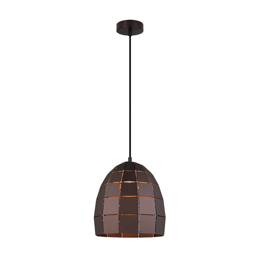Buy Pendant Lights Australia Armis 1 Light Pendant Coffee Tiled Ellipse Shape - ARMIS6