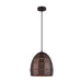 Buy Pendant Lights Australia Armis 1 Light Pendant Coffee Tiled Ellipse Shape - ARMIS6