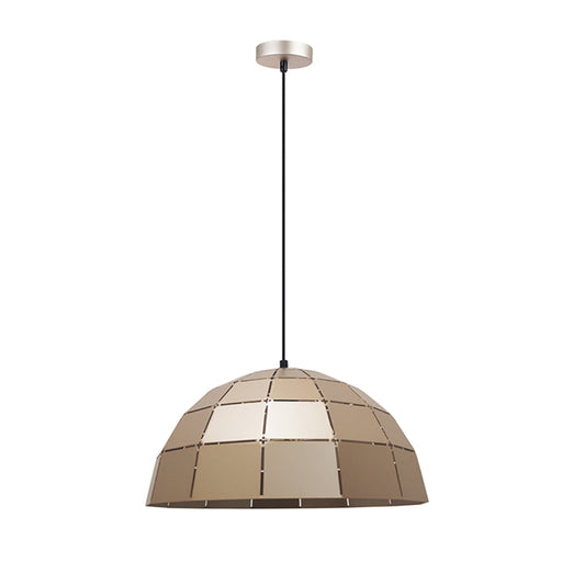 Buy Pendant Lights Australia Armis 1 Light Pendant Champagne Gold Tiled Dome Shape - ARMIS8