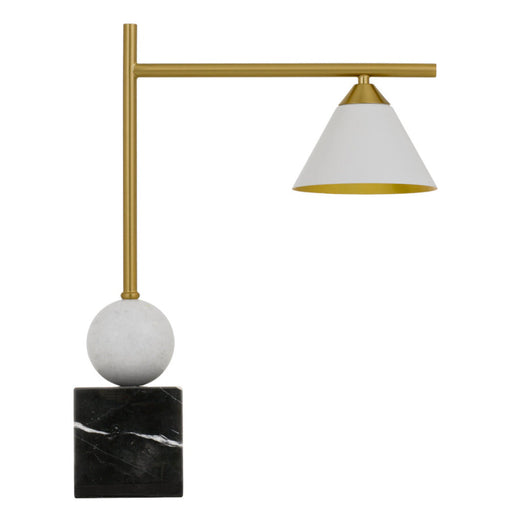 Buy Table Lamps Australia Arturo 1 Light Table Lamp Black & Opal Matt - ARTURO TL-BKOP