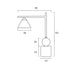 Buy Table Lamps Australia Arturo 1 Light Table Lamp Black & Opal Matt - ARTURO TL-BKOP