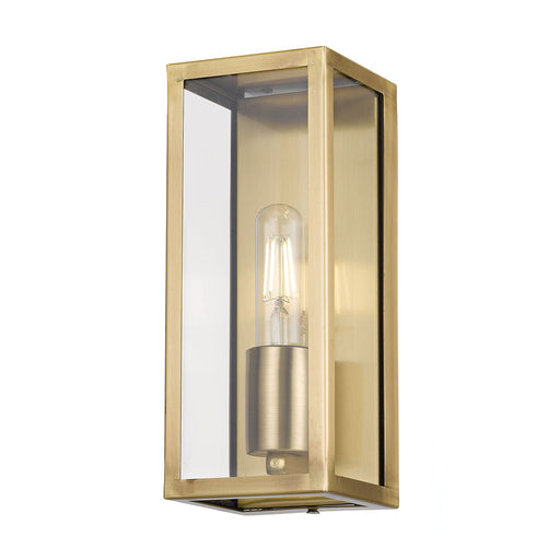 Buy Outdoor Wall Lanterns Australia Arzano 1 Light Wall Light Small Antique Brass - ARZANO WB25-AB