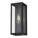 Buy Outdoor Wall Lanterns Australia Arzano 1 Light Wall Light Small Black - ARZANO WB25-BK