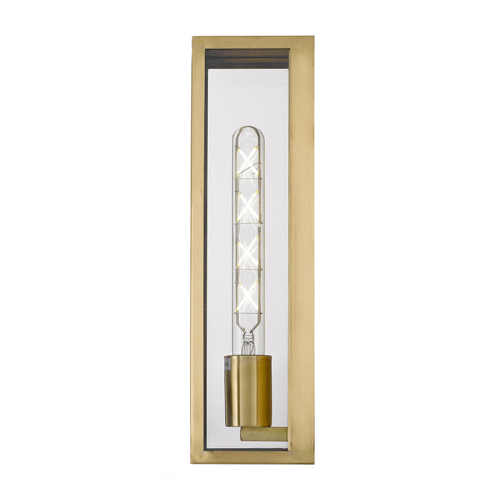 Buy Outdoor Wall Lanterns Australia Arzano 1 Light Wall Light Large Antique Brass - ARZANO WB35-AB