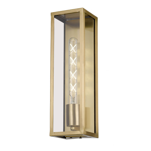 Buy Outdoor Wall Lanterns Australia Arzano 1 Light Wall Light Large Antique Brass - ARZANO WB35-AB