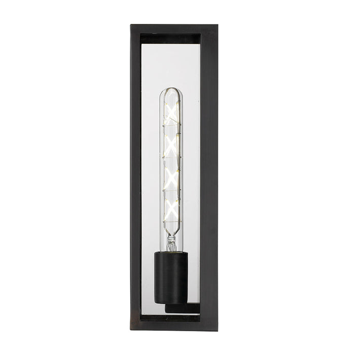 Buy Outdoor Wall Lanterns Australia Arzano 1 Light Wall Light Large Black - ARZANO WB35-BK