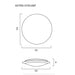 Buy Smart LED Oysters Australia Astrid 60W Tri-Colour Smart LED Round Oyster Silver - ASTRID OY53-SMT