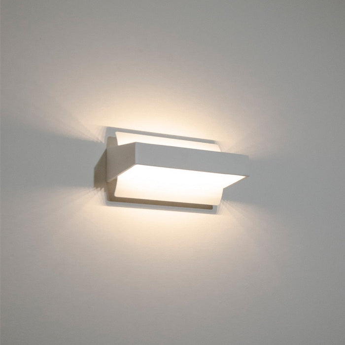 Atlanta Up & Down Wall Light White Metal 3CCT - ATLANTA