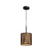 Buy Pendant Lights Australia Autumn 1 Light Pendant Aged Bronze With Amber Lining - AUTUMN01