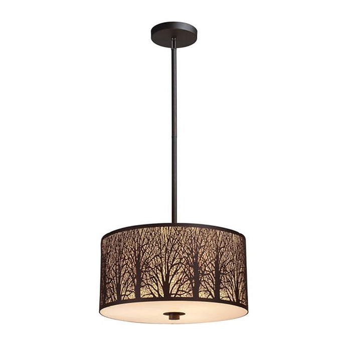 Buy Pendant Lights Australia Autumn 3 Light Pendant Aged Bronze With Amber Lining - AUTUMN02