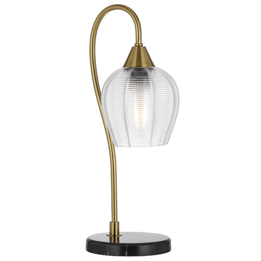 Buy Table Lamps Australia AZALEA Table Lamp Black & Antique Gold - AZALEA TL-BKAG